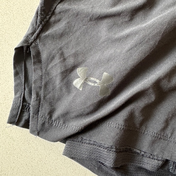 Under Armour UA Iso-Chill Kids M Black Athletic Shorts Inside Lining Running - Picture 3 of 12